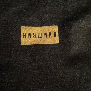 Hayward black velvet bag